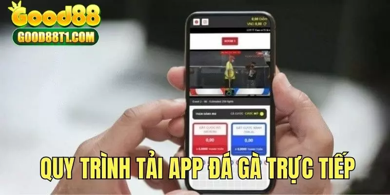 Quy trình tải app đá gà về điện thoại di động